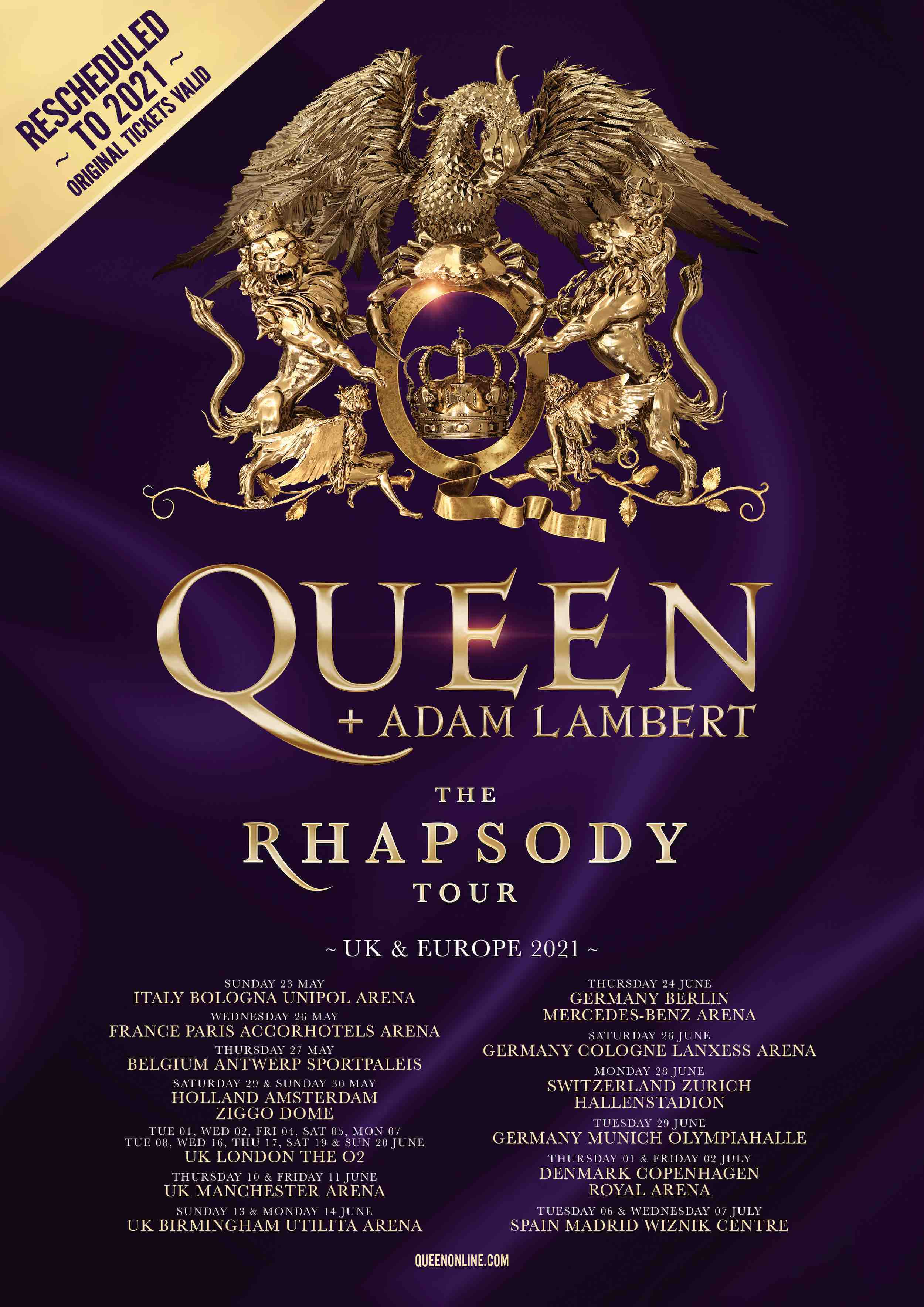 QUEEN + ADAM LAMBERT Partner With Twickets To Offer Face Value